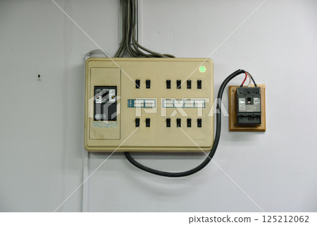 Electrical switchboard in the office 125212062