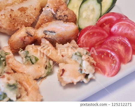 蝦天婦羅，老婆家常菜，在家吃飯，幸福一家 125212271