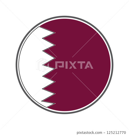 vectors illustration qatar country map icon symbol design 125212770