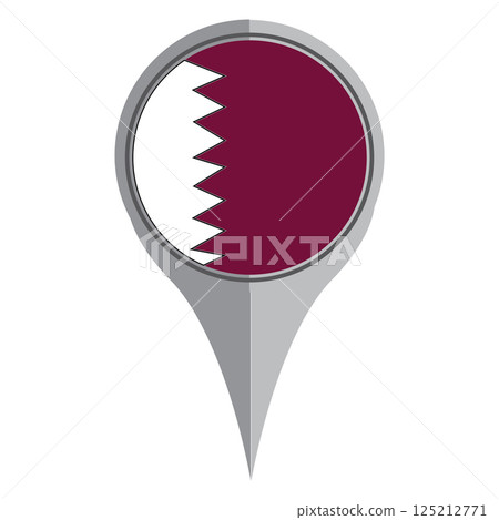 vectors illustration qatar country map icon symbol design 125212771