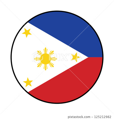 vectors illustration icon of the country's flag of the Philippines symbol design vectors illustration icon of the country's flag of the Philippines symbol design 125212982