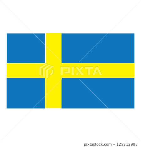 vectors illustration icon for the country of Sweden 125212995