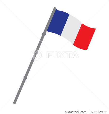 vectors illustration icon of the flag of France vectors illustration icon of the flag of France 125212999