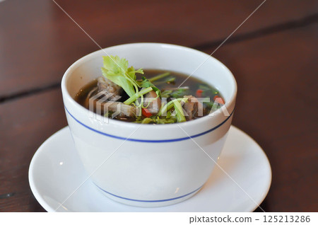 pork soup, spicy soup or pork rib soup pork soup, spicy soup or pork rib soup 125213286