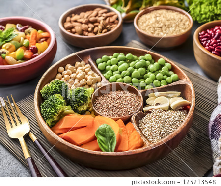 Vegan plant-based food imagery 125213548
