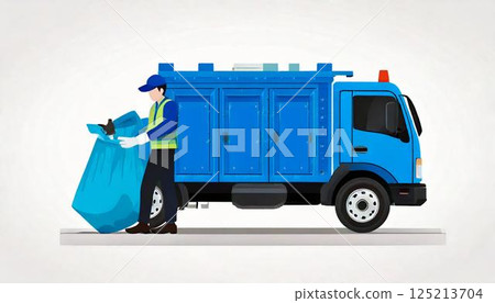 垃圾車 垃圾車 125213704