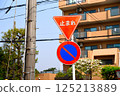 停車和禁止停車標誌 125213889