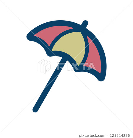沙灘傘圖標說明 125214226