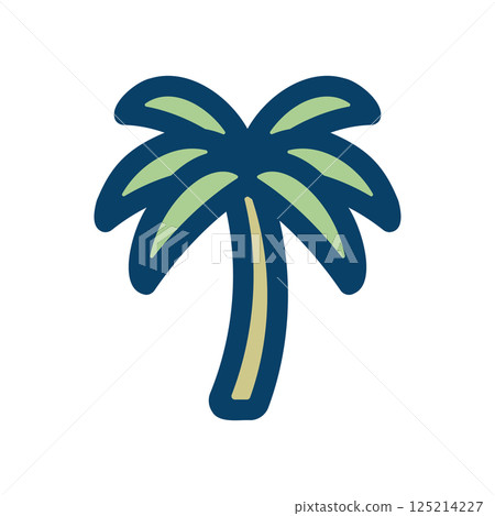 棕櫚樹圖標說明 棕櫚樹圖標說明 125214227
