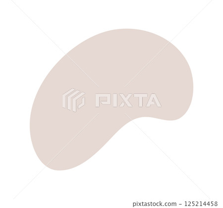 Simple and stylish abstract shapes in natural colors - Liquid shapes background and decoration material - Blob 125214458