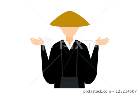 佛教僧侶提問的簡單插圖 125214507