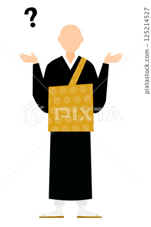 佛教僧侶提問的簡單插圖 佛教僧侶提問的簡單插圖 125214527