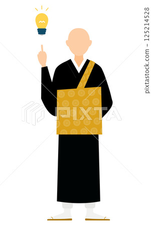 佛教僧侶提出想法的簡單圖示 125214528