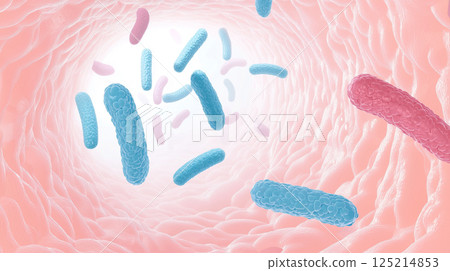 Illustration of intestinal bacteria Illustration of intestinal bacteria 125214853