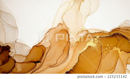 奢華薄輕醇墨藝術金米色背景素材AI生成素材 奢華薄輕醇墨藝術金米色背景素材AI生成素材 125215142