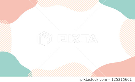 Fluid shapes frame Liquid abstract fluid Abstract shapes frame 125215661