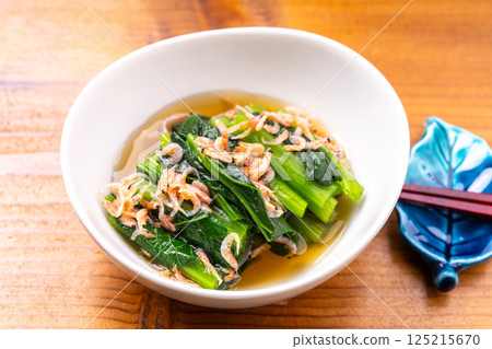 燉小松菜櫻花蝦 燉小松菜櫻花蝦 125215670