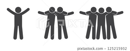 icon, vector, people 125215932