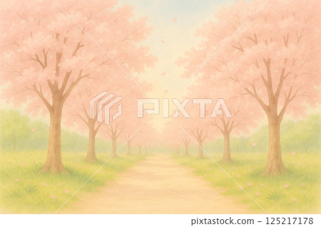 櫻花的美麗風景 櫻花的美麗風景 125217178