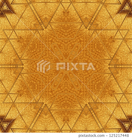 Luxurious gold texture art for foil, digital paper, textile, ceramic tiles, and wrapper printing. Golden pattern background design with wooden finishing for interior decoration Luxurious gold texture art for foil, digital paper, textile, ceramic tiles, and wrapper printing. Golden pattern background design with wooden finishing for interior decoration 125217448