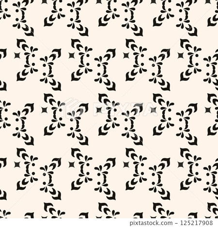 Vector minimal geometric seamless pattern. Small linear element modern lux fabric design textile swatch ladies dress, man shirt all over print block  125217908