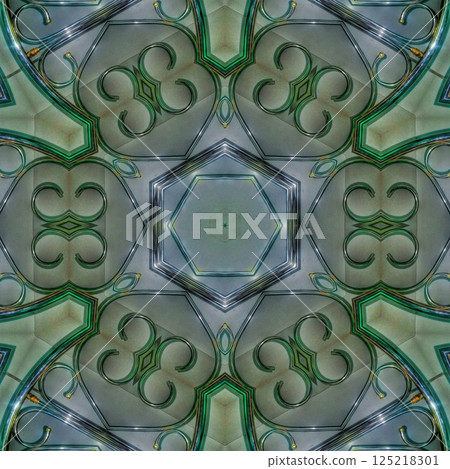 Stainless steel print design for wallcovering, wrapping paper, tiles, window grill, main door, stair railing etc 125218301