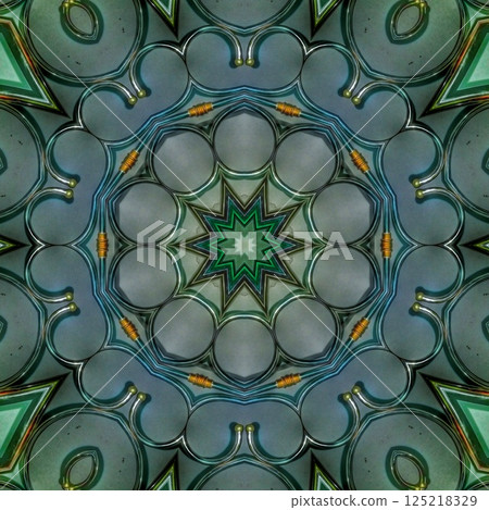 Stainless steel print design for wallcovering, wrapping paper, tiles, window grill, main door, stair railing etc 125218329