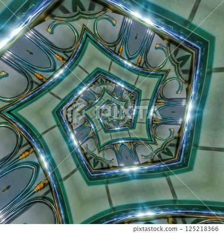 Stainless steel print design for wallcovering, wrapping paper, tiles, window grill, main door, stair railing etc 125218366