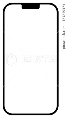 Smartphone screen frames, mockups and templates 125219474