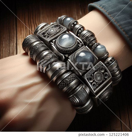 Bracelets made with natural stones Bracelets made with natural stones 125221406