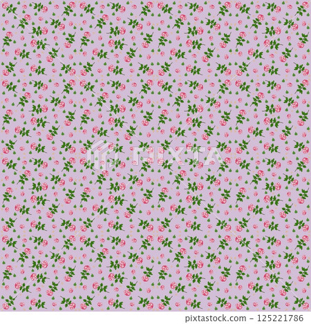 Beautiful seamless pattern of blooming red roses on the purple background. Beautiful seamless pattern of blooming red roses on the purple background. 125221786