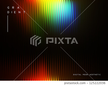 3d glassmorphism glass with iridescent colors on the black. 3d glassmorphism glass with iridescent colors on the black. 125222036