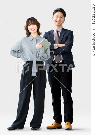 Image of business teamwork between two men and women Image of business teamwork between two men and women 125222129