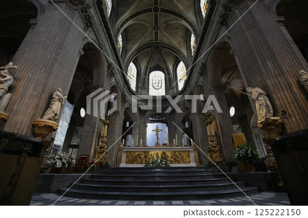 The altar of the Saint-Sulpice Church, the second largest in Paris 125222150