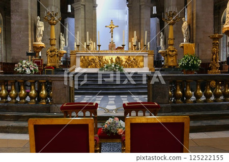 The altar of the Saint-Sulpice Church, the second largest in Paris 125222155