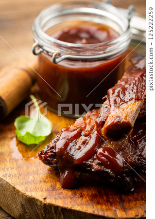 Delicious BBQ ribs Delicious BBQ ribs 125222259