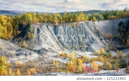 autumn forest; bluff formation autumn forest; bluff formation 125222401