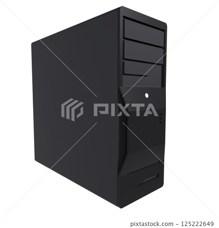 Computer case isolated on white background 125222649