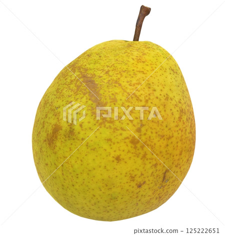 Yellow pear isolated on white background Yellow pear isolated on white background 125222651