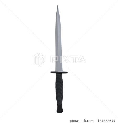 Sharp knife isolated on white background 125222655