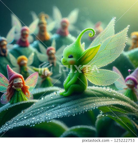 Fairies living in the forest 125222753