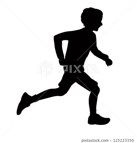a child body silhouette vector 125223350