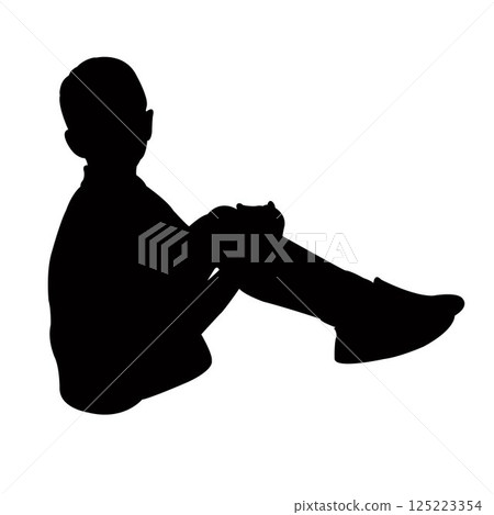 a child body silhouette vector 125223354