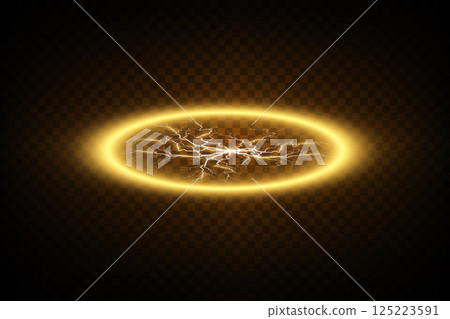 A Breathtakingly Stunning Glowing Energy Ring Adorned with Intricate and Complex Lightning Patterns and Designs A Breathtakingly Stunning Glowing Energy Ring Adorned with Intricate and Complex Lightning Patterns and Designs 125223591