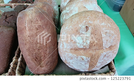 Delicious Freshly Baked Artisan Bread Loaves Crafted by Skilled Bakers with Love and Care 125223791