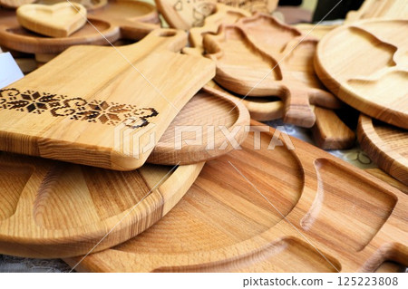 Beautifully Handcrafted Wooden Cutting Boards and Stylish Platters for Your Home and Kitchen 125223808
