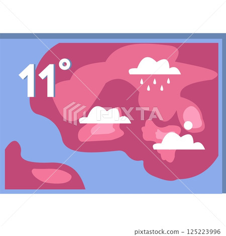 Weather forecast vector widget icon app template Weather forecast vector widget icon app template 125223996