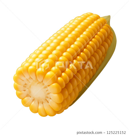Freshly Harvested Corn on the Cob Ready for Cooking and Enjoyment in the Kitchen 125225152