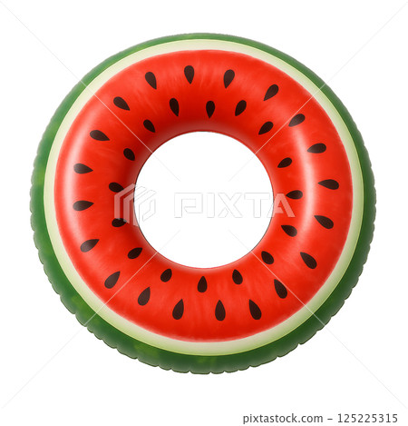 Colorful Watermelon Float for Summer Fun and Relaxation in Pool Settings 125225315