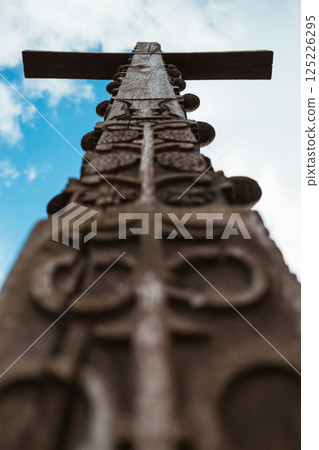 Cross Up In The Sky In The Village Cross Up In The Sky In The Village 125226295